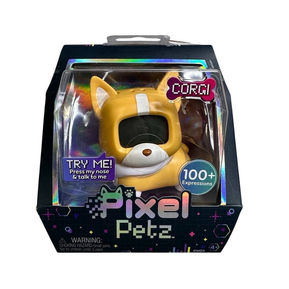 MGA Pixel Petz CORGI Digital Pet Interactive 100 plus Expressions New